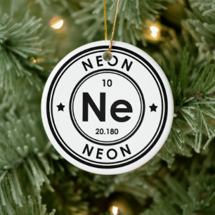 Neon Element keramisch siermiddel Ornament