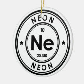 Neon Element keramisch siermiddel Ornament (Links)