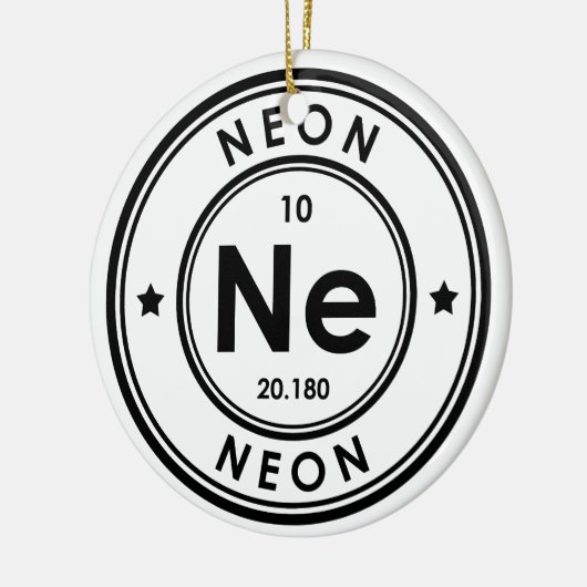 Neon Element keramisch siermiddel Ornament (Links)