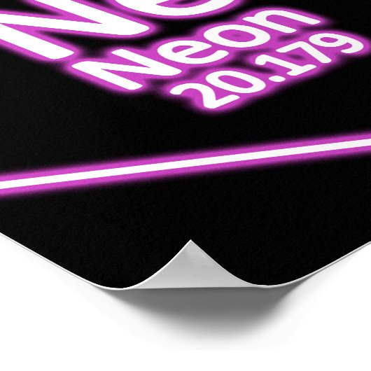 Neon Element Periodic Table Chemical Chemical Poster (Hoek)