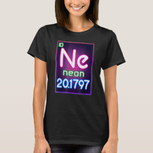 Neon element van de chemische periodieke tabel voo t-shirt