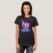 Neon element van de chemische periodieke tabel voo t-shirt (Voorkant volledig)