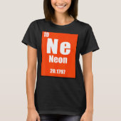Neon element van de chemische periodieke tabel voo t-shirt (Voorkant)