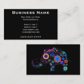 Neon Elephant Visitekaartje (Voorkant / Achterkant)