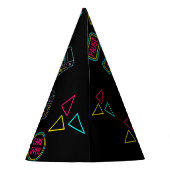 Neon Elk jaar video games arcade verjaardag Feesthoedjes (Achterkant)