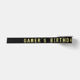 Neon Elk jaar video games arcade verjaardag Satijnen Lint