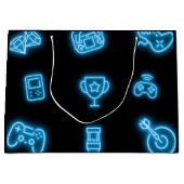 Neon Elk jaar videogames verjaardag Groot Cadeauzakje (Voorkant)