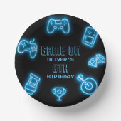 Neon Elk jaar videogames verjaardag Papieren Kommen (Voorkant)