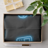 Neon Elk jaar videogames verjaardag Tissuepapier (Geschenk)