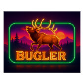 Neon Elk Poster (Voorkant)