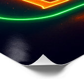 Neon Elk Poster (Hoek)
