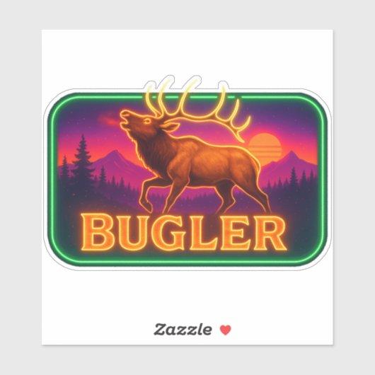 Neon Elk Sticker (Vel)