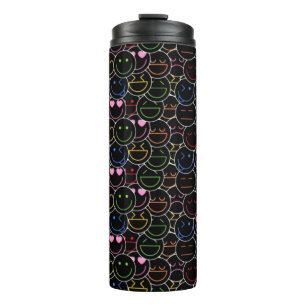Neon Emoji Vibes Thermal Tumbler Thermosbeker