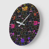 Neon Emoticon Klok – Moderne Retro Sfeer (Hoek)