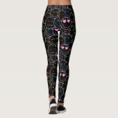 Neon Emoticons Leggings: Retro & Moderne Vibes Leggings (Achterkant)