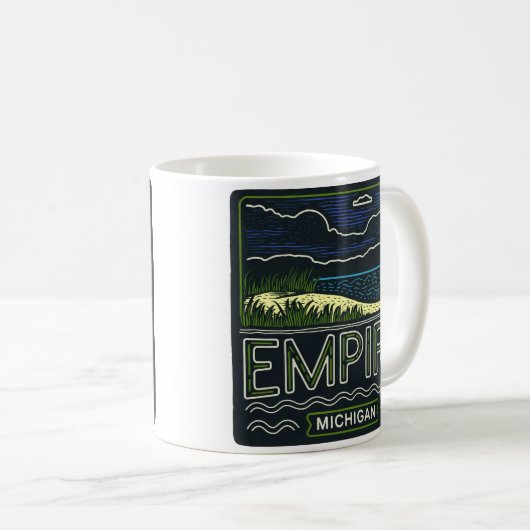 Neon Empire Michigan Koffiemok (Voorkant rechts)