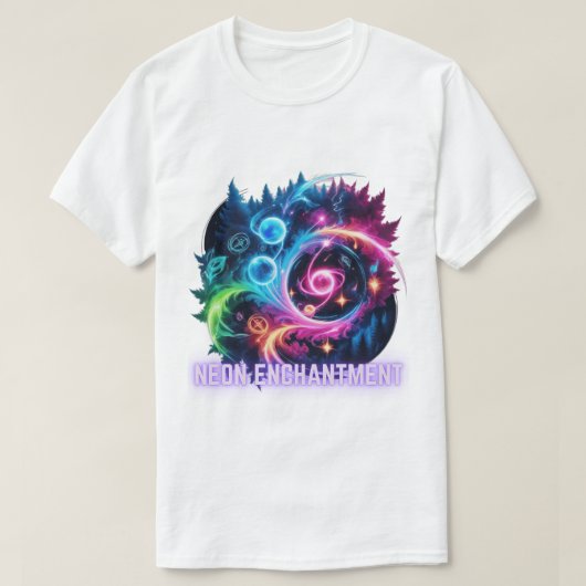 Neon Enchantment - Magie zichtbaar gemaakt T-shirt (Design voorkant)