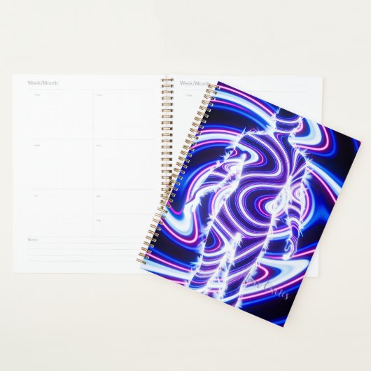 Neon Energie Menselijk Silhouet Planner (Display)