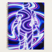 Neon Energie Menselijk Silhouet Planner (Voorkant)