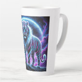 Neon Energy Tiger Latte Mok Design. (Rechterhoek)