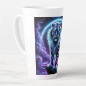 Neon Energy Tiger Latte Mok Design. (Linkerhoek)