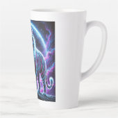Neon Energy Tiger Latte Mok Design. (Rechts)