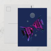 Neon engelvis briefkaart (Voorkant / Achterkant)