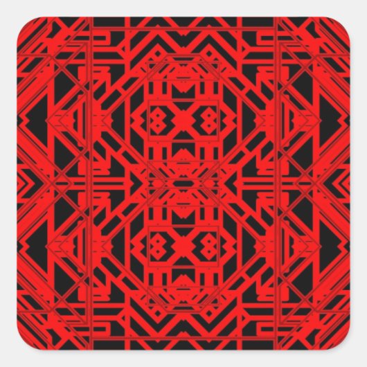 Neon Eon 12 Vierkante Sticker (Voorkant)