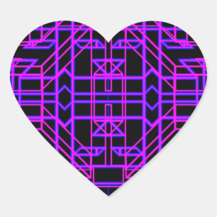 Neon Eon 9 Hart Sticker