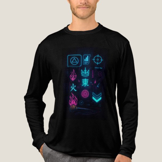 Neon Exodus: Tri-Blend Shirt (Voorkant volledig)