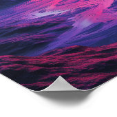 Neon Exoplanet Landschap Poster (Hoek)