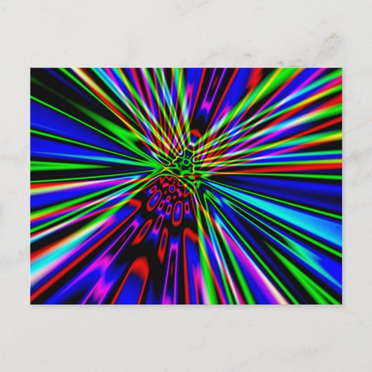 Neon Explosie Briefkaart (Voorkant)
