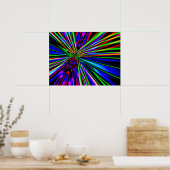 Neon Explosie Poster (Keuken)