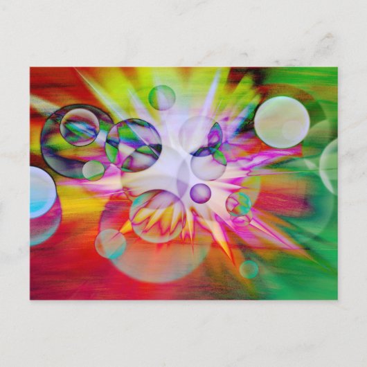 Neon Explosion Briefkaart (Voorkant)