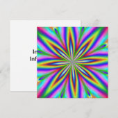 Neon Explosion Kaart (Voorkant / Achterkant)