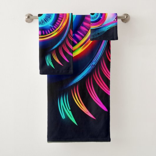 Neon Eye Dream Bad Handdoek (Insitu)