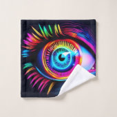 Neon Eye Dream Bad Handdoek (Wasdoekje)