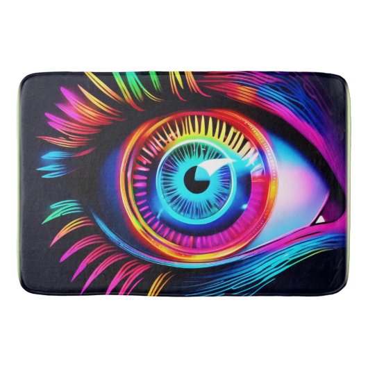 Neon Eye Dream Badmat (Voorkant)