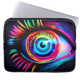 Neon Eye Dream Laptop Sleeve