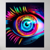 Neon Eye Dream Poster (Voorkant)
