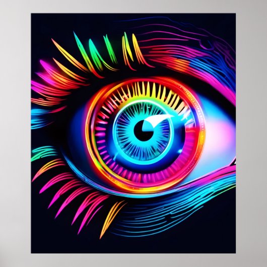 Neon Eye Dream Poster (Voorkant)