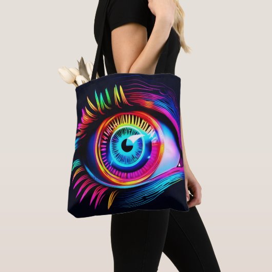 Neon Eye Dream Tote Bag (Dichtbij)