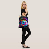 Neon Eye Dream Tote Bag (Op model)