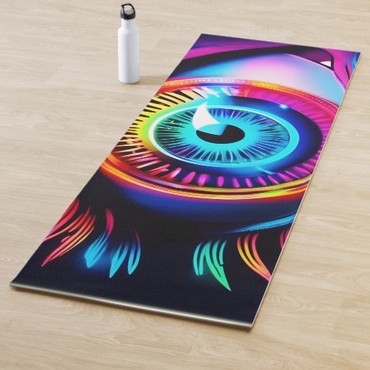 Neon Eye Dream Yogamat (In situ)