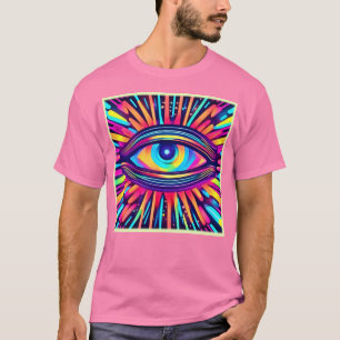 Neon Eye van de kosmos T-shirt