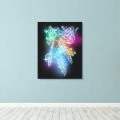 Neon Fairy Canvas Afdruk (Insitu (Houten vloer))