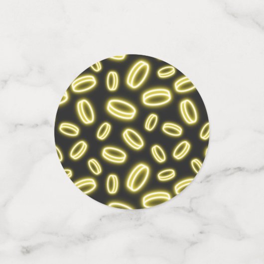 Neon Falling Gold Confetti (Kleine voorkant)