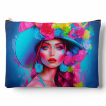 Neon Fantasy Floral Portret