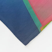 Neon Fantasy Floral Portret Fleece Deken (Hoek)