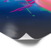 Neon Fantasy Floral Portret Perfect Poster (Hoek)